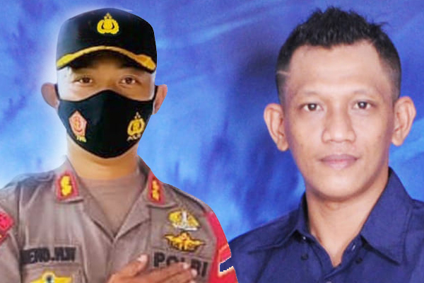 Kapolres Buol, AKBP Dieno Hendro Widodo,S.I.K., bersama  Arlan Rahman dari Aliansi Generasi Muda Peduli Buol