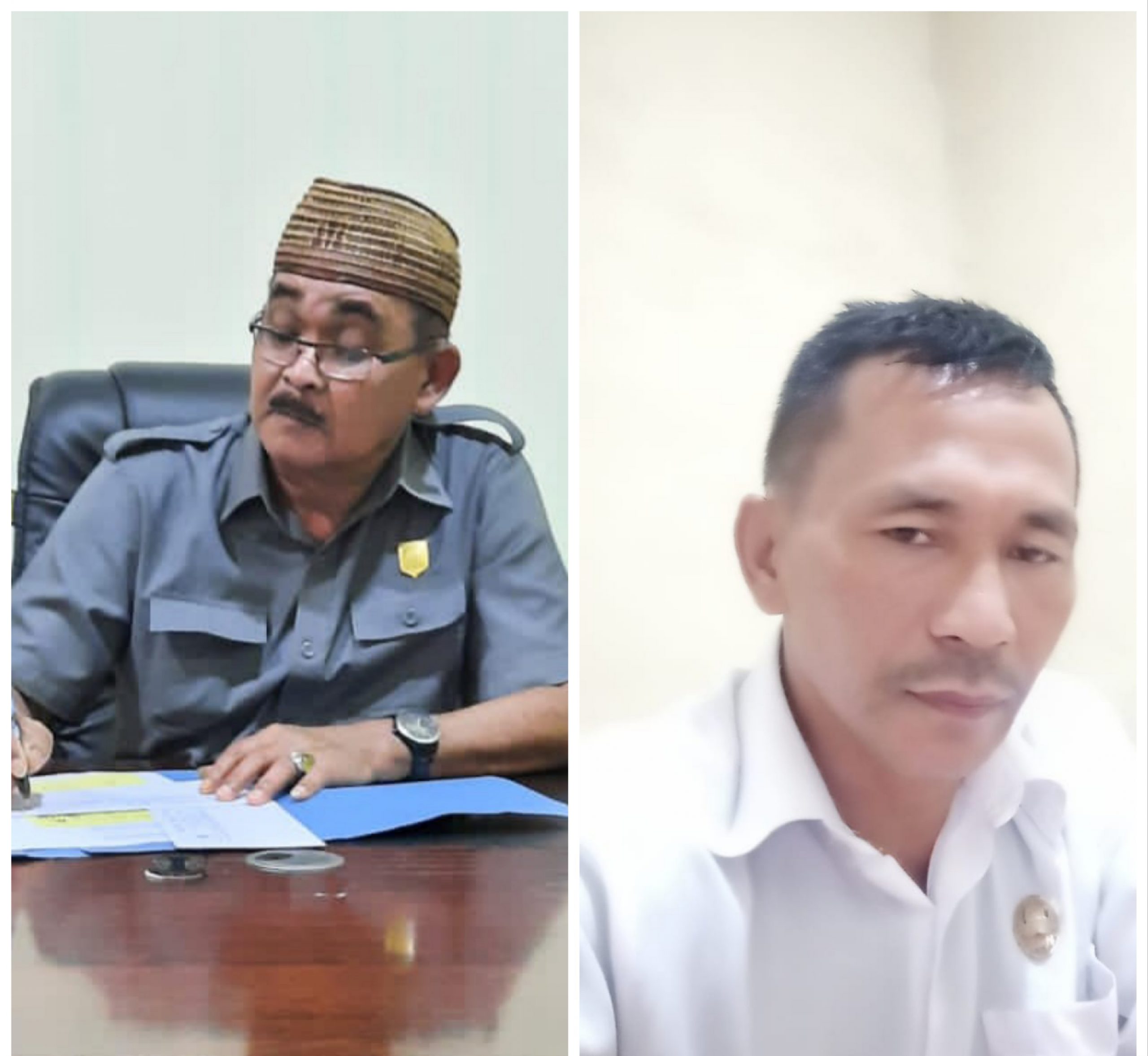 Sekretaris Komisi II Hi. Sunarto Kadengkang dan Kadis DPMPTSP Kab. Boltim Denny Mamonto