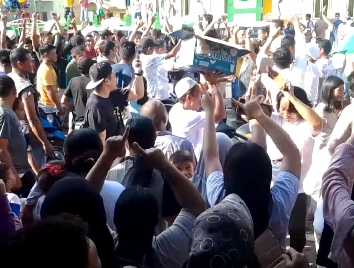 Euforia para pendukung Calon Nomor Urut 1 Aminulah Paputungan tak terbendung