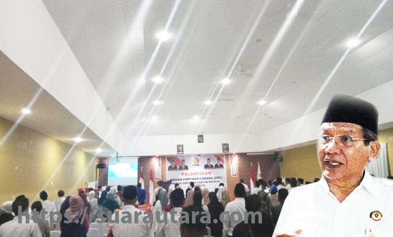Pengurus DPC Partai Gerindra resmi dilantik ketua DPD Gerindra Sulteng Drs.H Longki Djanggola, M.Si, Jum'at (4/11/2022).