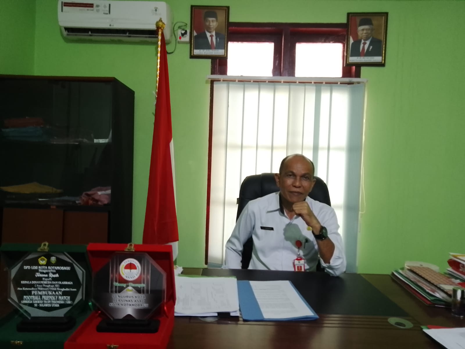 Kepala Dinas Pemuda dan Olahraga (KadisDispora) Kota Kotamobagu Marham Anas Tungkagi