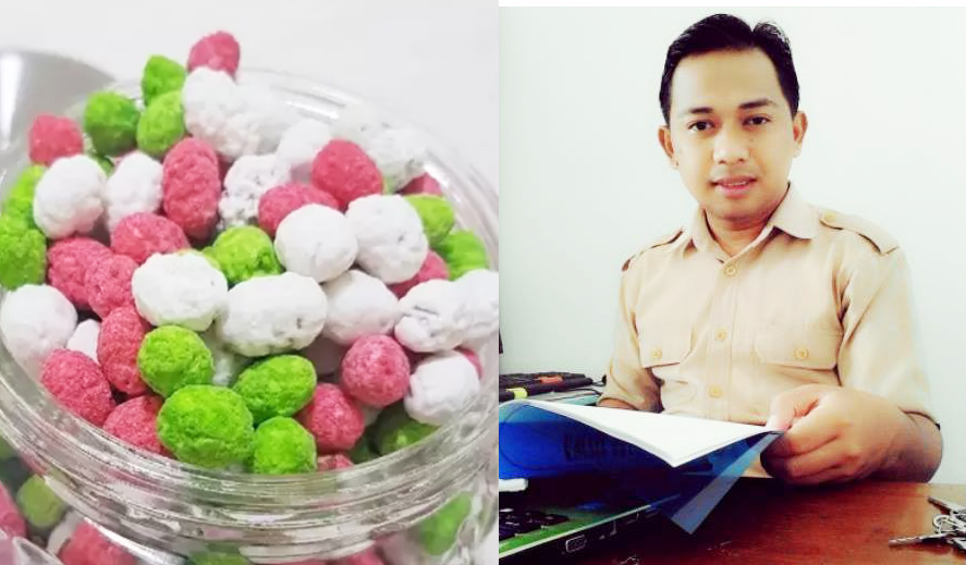 Pemdes Lintidu dorong pelaku UMKM Kacang Goyang di desanya lewat Bumdes, (Foto : Agus Abjulu,S.Sos Kepala Desa Lintidu)