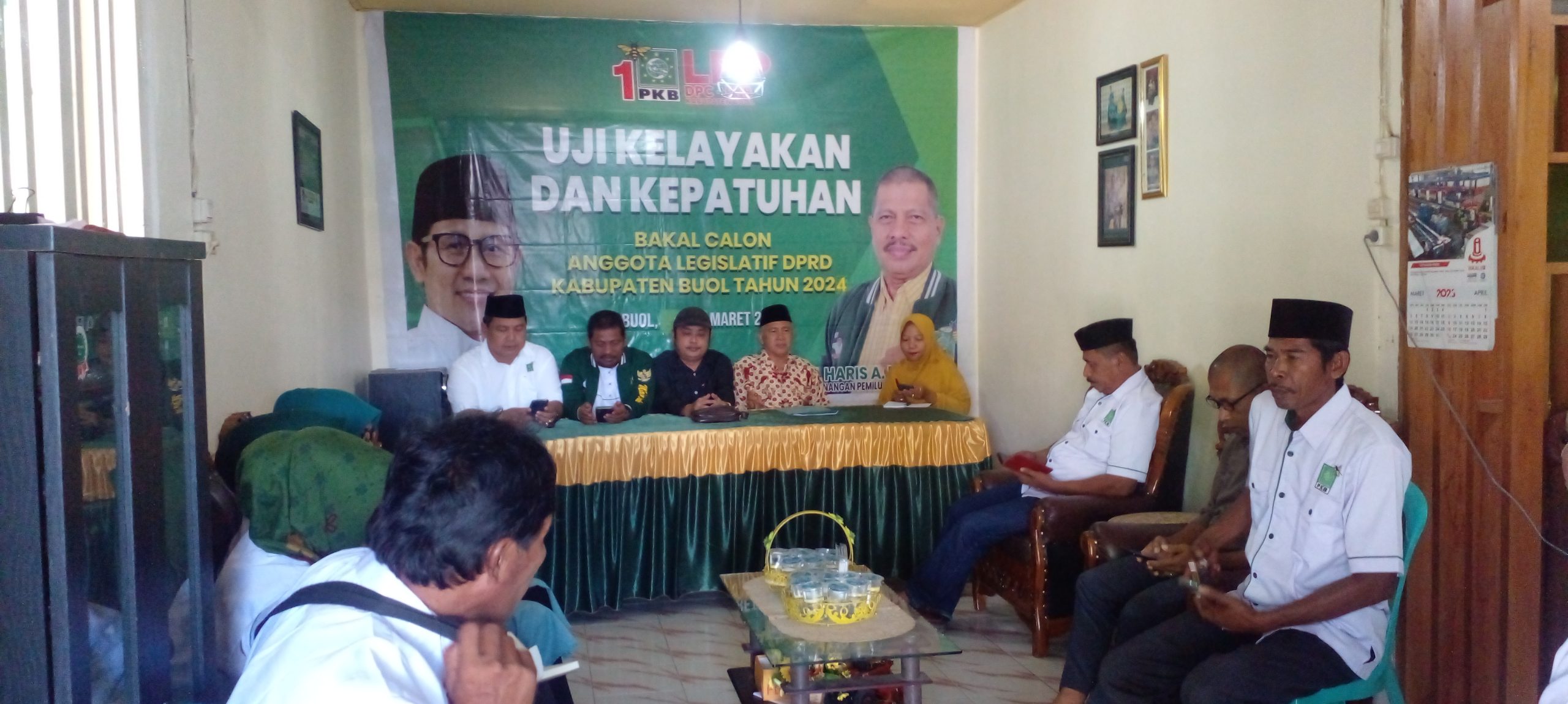 Pembukaan kegiatan Uji Kepatutan dan Kelayakan (UKK) Bacaleg PKB untuk DPRD Kabupaten Buol pada Pileg 2024.