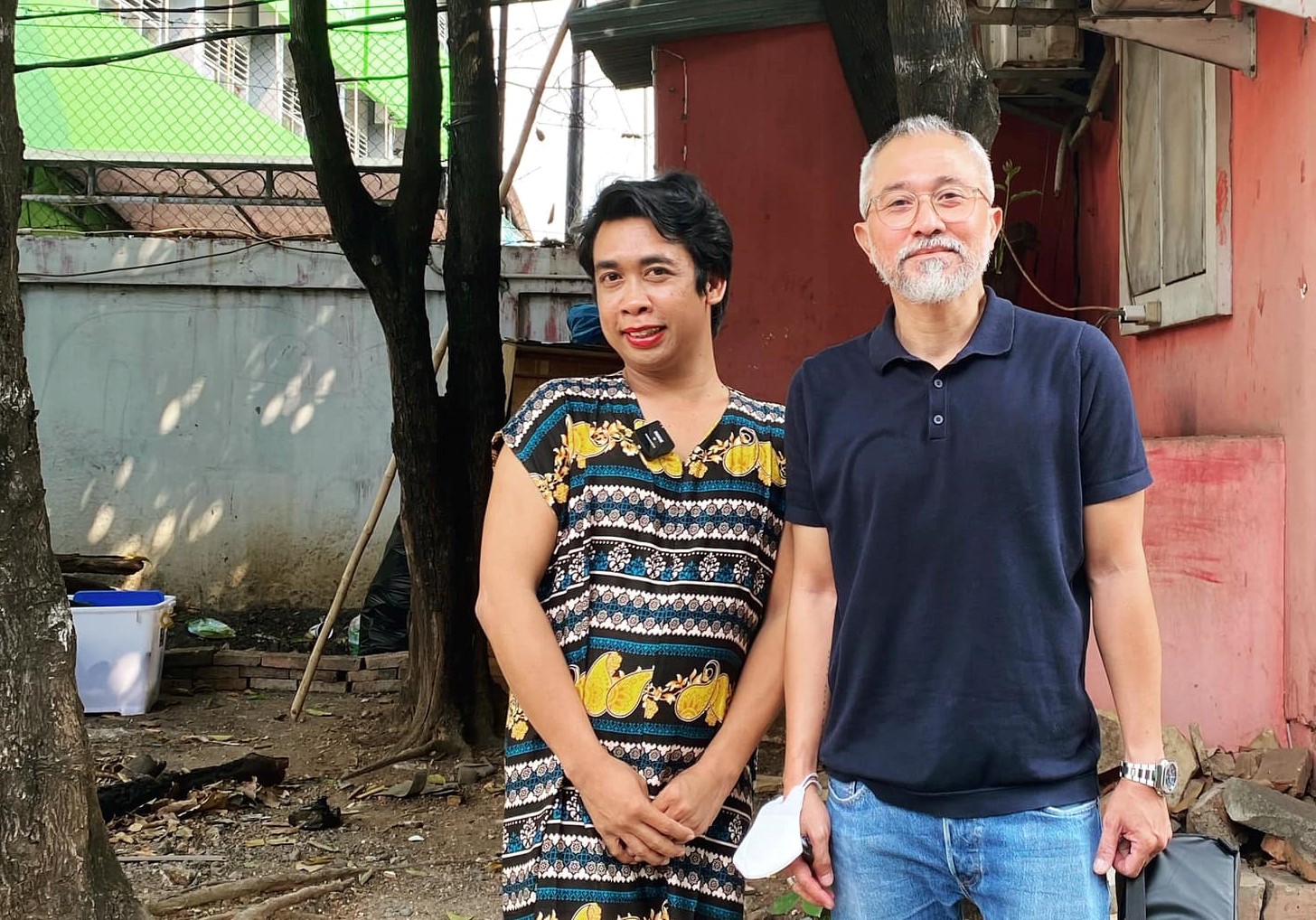 Mimi Peri bersama aktor senior Lukman Sardi saat dilokasi Shooting di Jakarta.