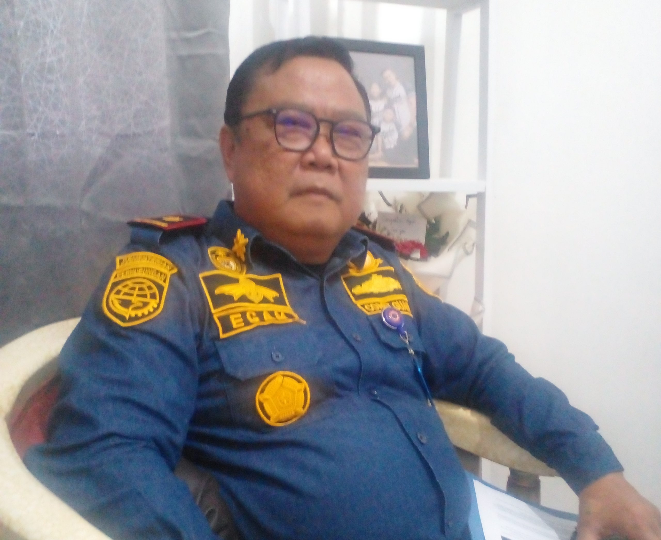 Cristian W Egam Kepala Syahbandar pelabuhan kotabunan