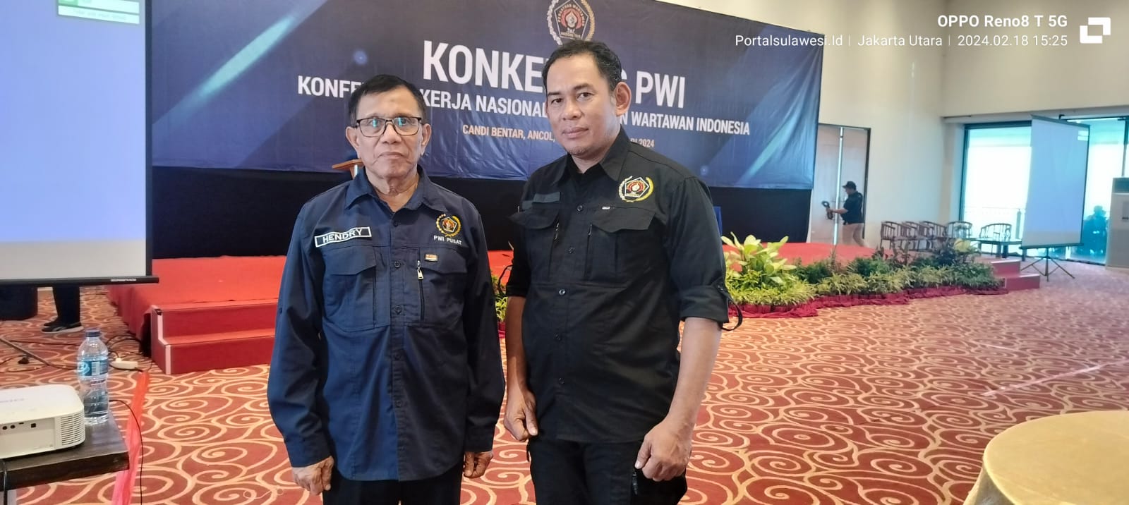 Ketua PWI Buol-Tolitoli bersama ketua umum PWI Pusat
