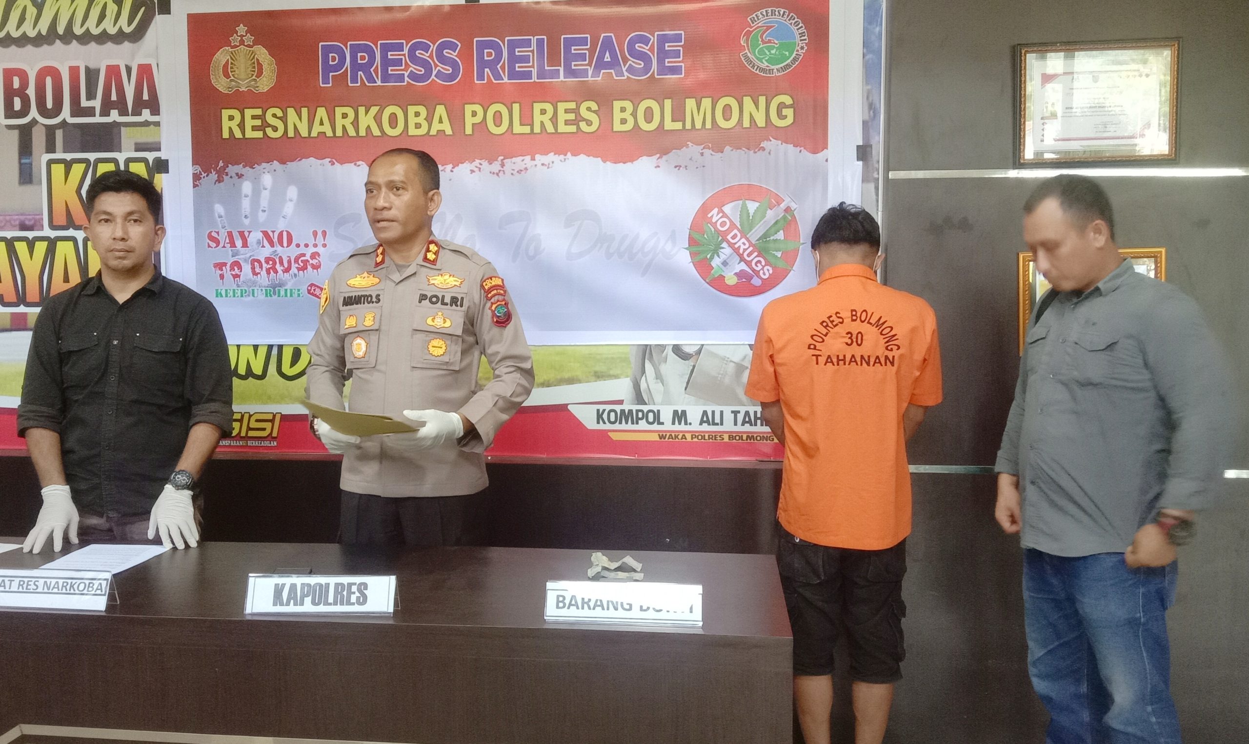 Press release Polres Bolmong 