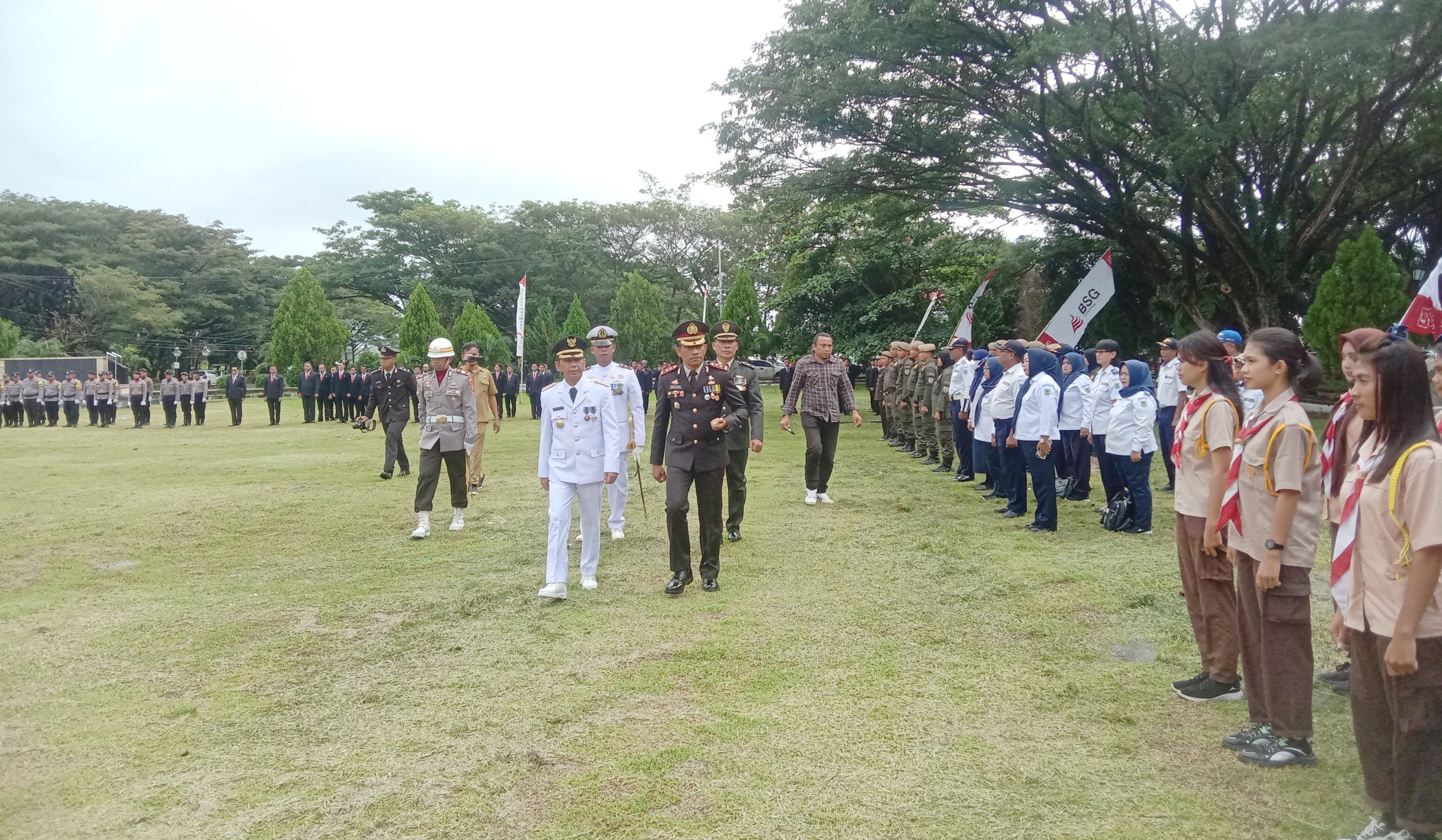 Pemeriksaan pasukan upacara