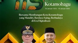 Foto Pj Walikota dan Sekda Kotamobagu Ucapan selamat HUT Kota Kotamobagu ke 115.Bersama 