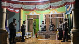 Personel Polres Buol, Jaga Dan Amankan Bawaslu Buol Selama Sidang Gugatan Pilkada Berlangsung