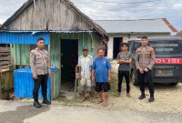 Sambangi Warga Kelurahan Kali, Subsatgas Binmas Beri Himbauan Kamtibmas