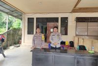 Padal Iptu Sudarmono, SH Cek Personel Pengamanan Gudang Logistik KPU Buol