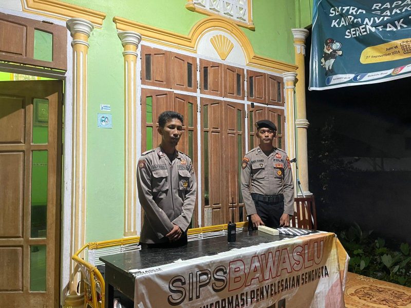 Pastikan Bawaslu Buol Aman, Polres Buol Tempatkan Personel Pengamanan Selama Sidang Gugatan Pilkada Berlangsung