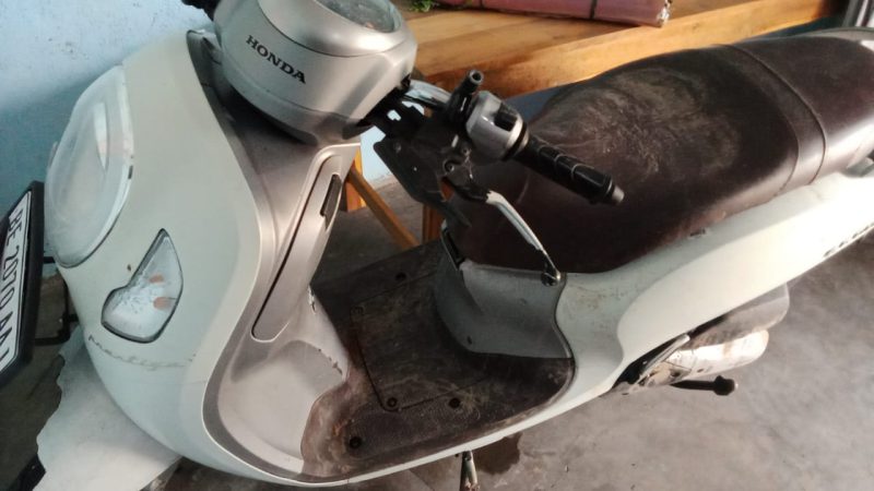 Motor milik korban pembegalan di Lampung Barat (Foto:Ist)