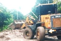 Aktivitas pembersihan dengan Alat Berat di desa Talokan, Kec.Paleleh Barat,Kab.Buol, Minggu (2/2/2025) Foto : Ist