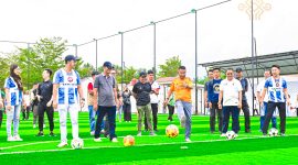Mini Soccer Nambaso di Kalukubula Sigi Diresmikan Gubernur Sulteng