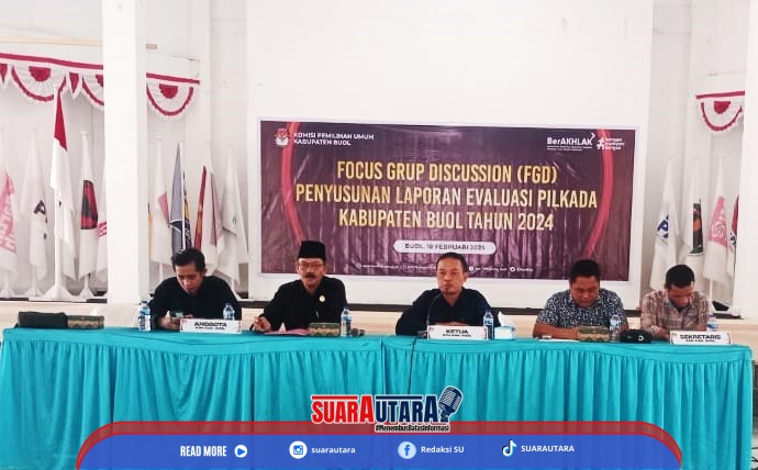 Tingkatkan Kualitas Pemilihan Kepala Daerah KPU Buol Gelar Fokus Grup Discusion