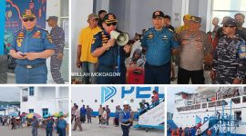 Foto Saat Kepala KUPP lakukan penertiban calon penumpang 
