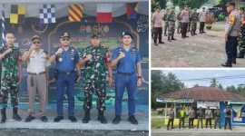 Foto Danramil Bersama Jajarannya dan Kapolsek Memantau Pos lebaran dan Rumah pemenangan Masing-masing Paslon
