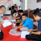 Foto Ketua KPU Santo Gotia turun langsung Cek Proses Sortir Surat suara