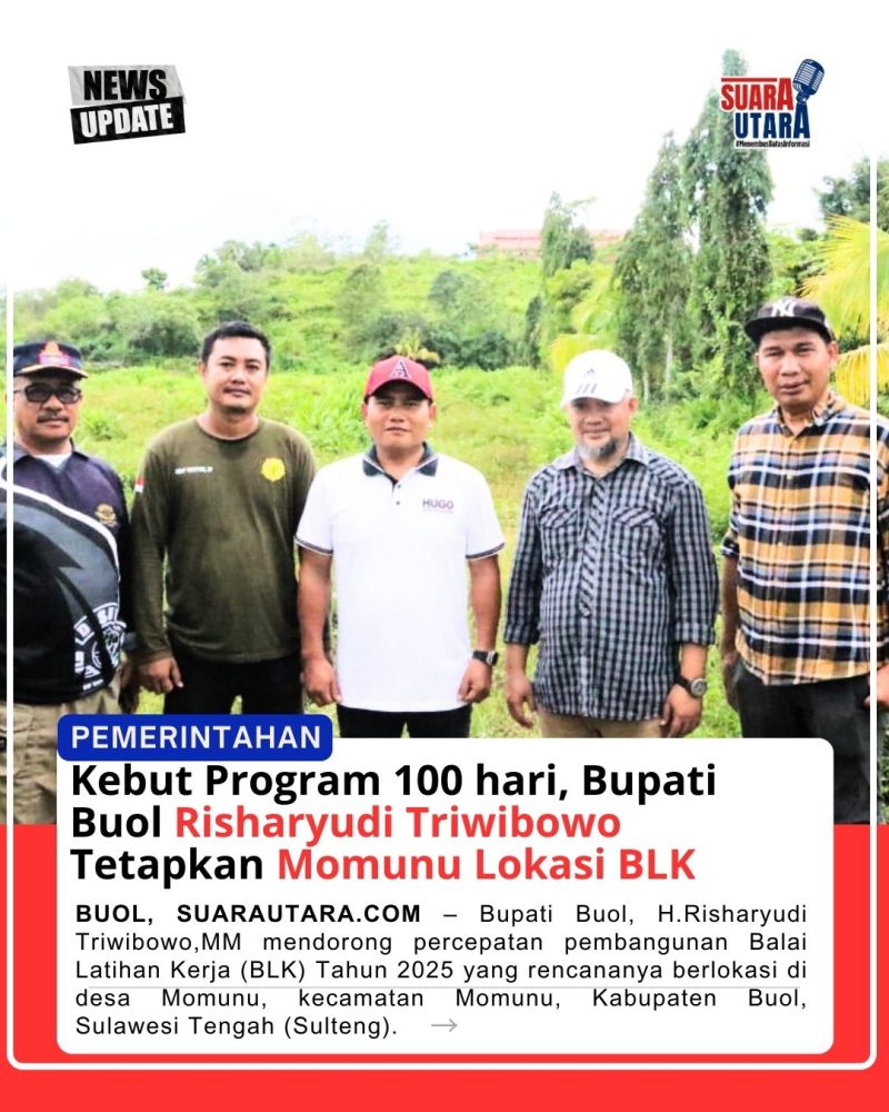  Bupati Buol Risharyudi Triwibowo Tetapkan Momunu Lokasi BLK (Foto : Jasri Butudoka)