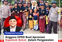 Anggota DPRD Buol Apresiasi Kapolsek Bokat  dalam Pengawalan Perayaan Pawai Ogoh-ogoh