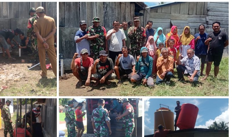 Foto Anggota Babinsa bersama Warga masyarakat Lembah tompotika