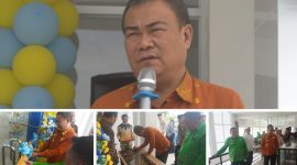 Foto Sekda Bacakan Sambutan Bupati Banggai dan didampingi Camat Luwuk Selatan