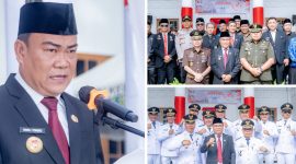Foto Bersama dan Moh Ramli Tongko Bacakan Sambutan Bupati Banggai 