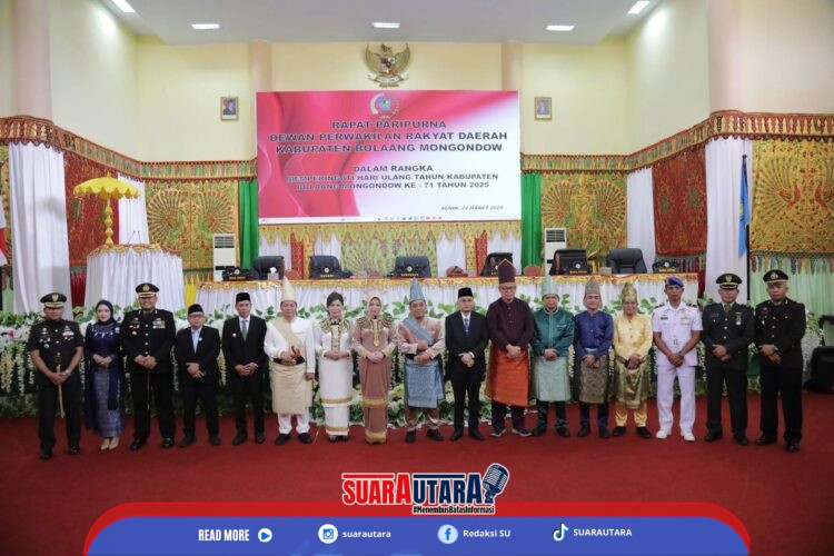 Toni Tumbelaka, Pimpin Rapat Paripurna Peringatan HUT Kabupaten Bolmong ke -71