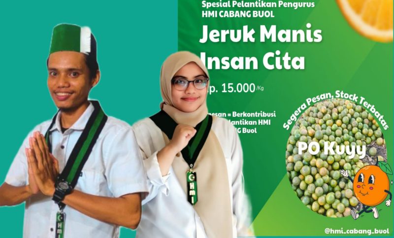 Gelar “Bazar” Jeruk Manis, Upaya Penggalangan Dana Kreatif jelang Pelantikan Pengurus HMI Cabang Buol