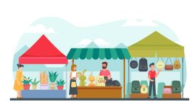 Pasar Desa Kokobuka, Ilustrasi