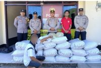 Polsek Sangtombolang Berhasil Gagalkan Pengiriman 1000 Liter Cap Tikus ke Wilayah Gorontalo (Foto : HumasPolresBolmong)