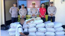 Polsek Sangtombolang Berhasil Gagalkan Pengiriman 1000 Liter Cap Tikus ke Wilayah Gorontalo (Foto : HumasPolresBolmong)