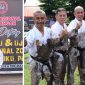 Foto HariadiBaola bersama para atlit yang ikuti ujian kenaikan tingkat