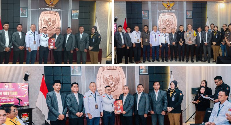 Foto Bersama usai penyerahan Berkas Penetapan Bupati Banggai