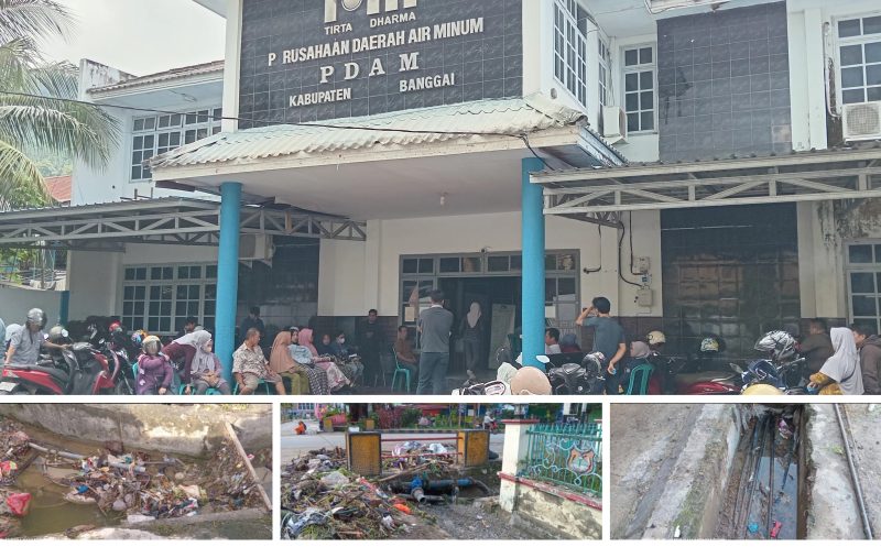 Foto Situasi Kantor PDAM dan Beberapa Pipa PDAM yang menghambat sampah