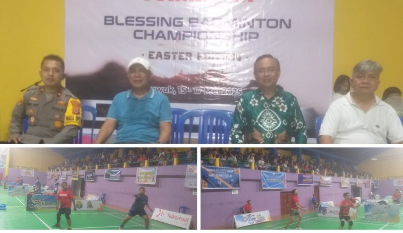 Foto Kadispora Yori Ntoi Bersama Wakapolres dan perwakilan Pengurus Gereja banggai