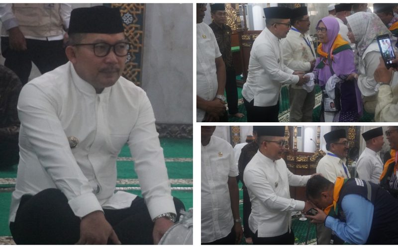 Foto Bupati banggai Salaman bersama Calon Haji