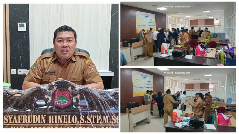 Foto Syafrudin Hinelo Sidak di Dinas Sosial banggai