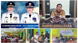 Foto Bupati banggai bersama Kadisdikbud dan Kabid paud dan pnf serta narsum rastono