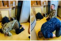 Foto Bupati Dan Wakil Bupati Sujud Syukur Setelah di Tetapkan Majelis Hakim MK