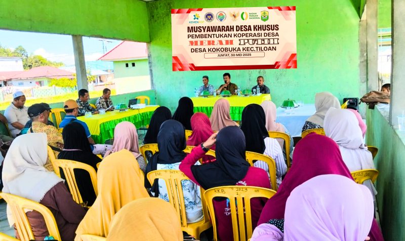 Pemdes Kokobuka Gelar Musdesus Pembentukan Koperasi Desa Merah Putih