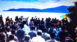 Upaya Penertiban Para Pedagang di Tanggul Uentanaga Bawah, Kecamatan Ratolindo Kabupaten Tojo Una Una, Sabtu (10/5/2025) Foto ; JPSulteng)