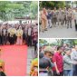 Foto Rombongan Bupati Banggai Tiba di Kantor Bupati Sambutan hanya dan ASN dan Warga banggai