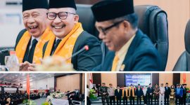 Foto Bupat bersama Wabup Banggai saat berikan sambutan 
