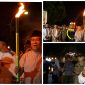 Foto Tampak Wabup bersama Sekda Ramli Tongko Lepas peserta pawai Obar