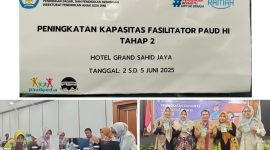 Foto Saat para perwakilan Dinas sedang ikuti pelatihan Paud
