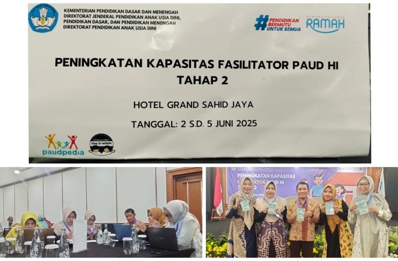 Foto Saat para perwakilan Dinas sedang ikuti pelatihan Paud