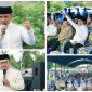 Foto Saat Gubernur sulteng dan Bupati Banggai Menyapa Jamaah yang hadir di dampingi Wabup Banggai
